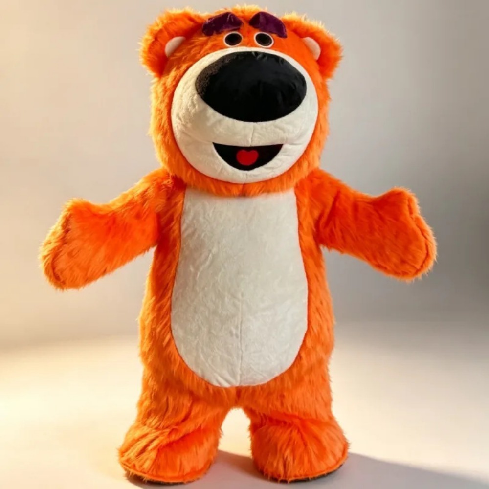 Event & Party Supply - Inflatable Orange Bear Mascot Costume Full