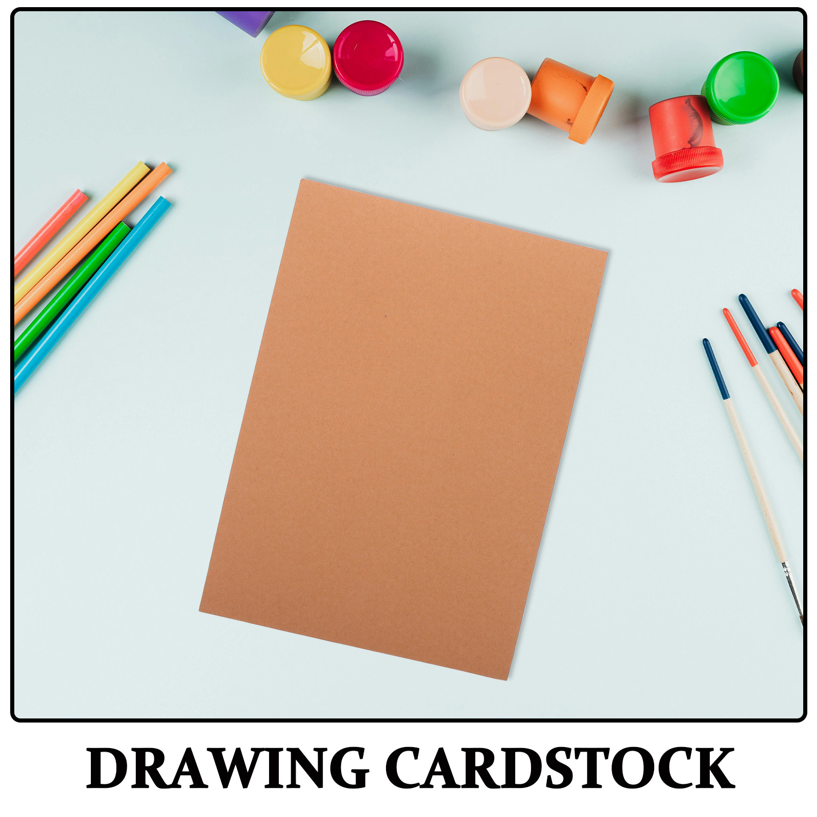 50Pcs Brown Cardstock Paper A4 - огляд і ціна Papercraft Supply Invitation