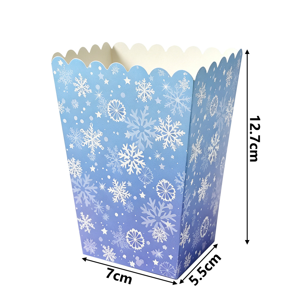 10-50pcs Snowflake Popcorn Box - огляд і ціна Event Party Box