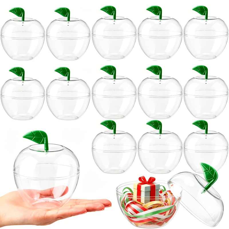 30Pcs Clear Apple Shaped Plast - огляд і ціна Event Party Box