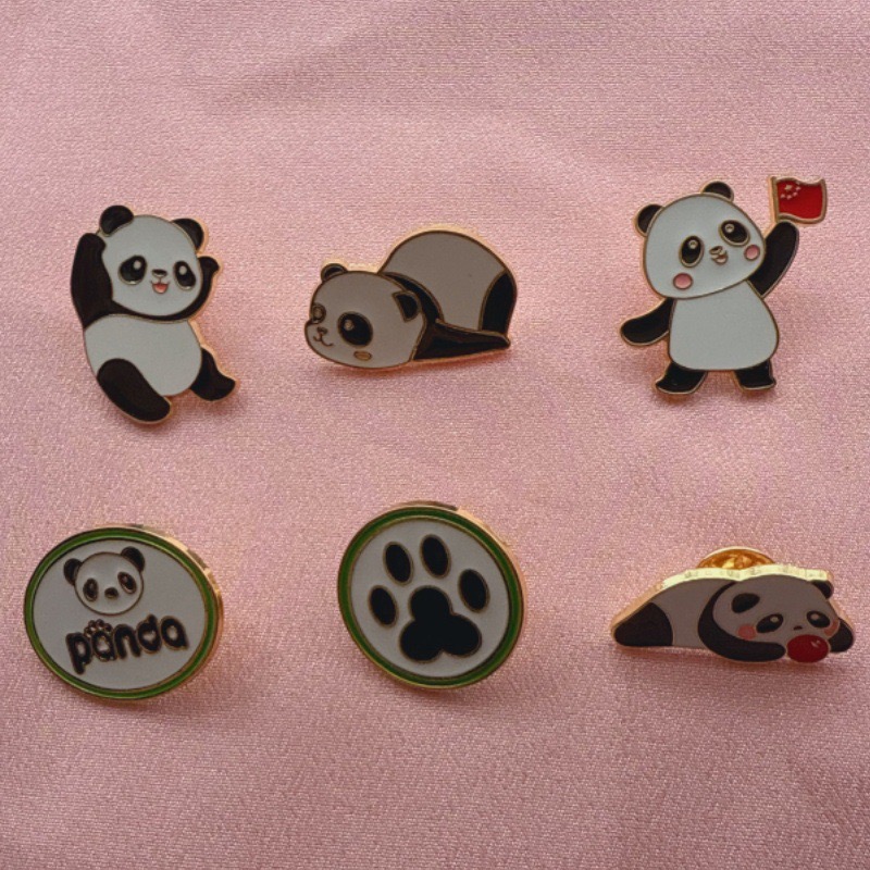 6pcs Cartoon China Panda Badge - огляд і ціна Eve Party