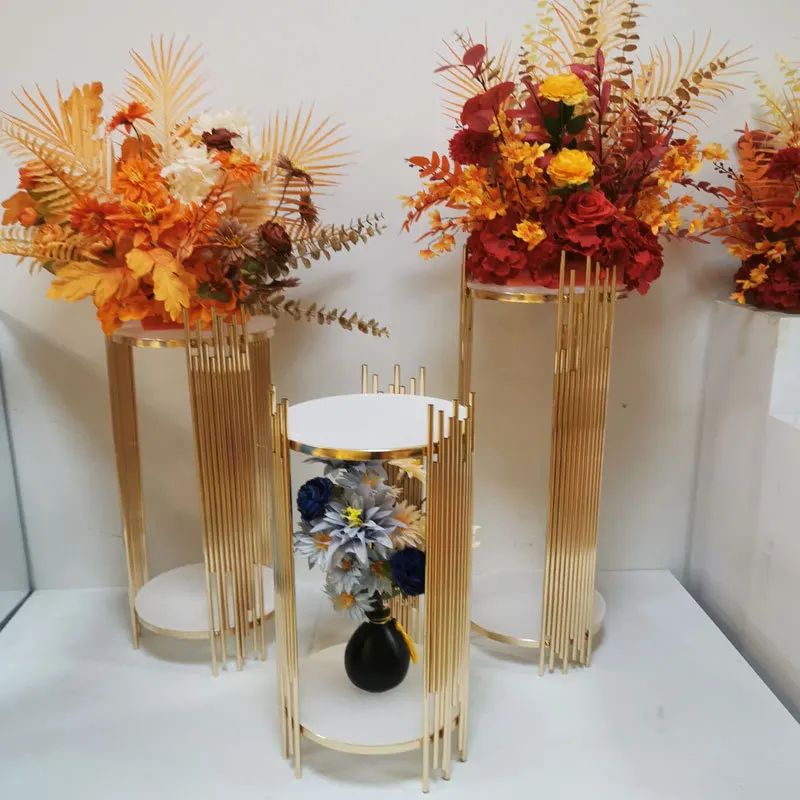 Gold Round Metal Plinths Weddi - огляд і ціна Dessert Table Backdrop