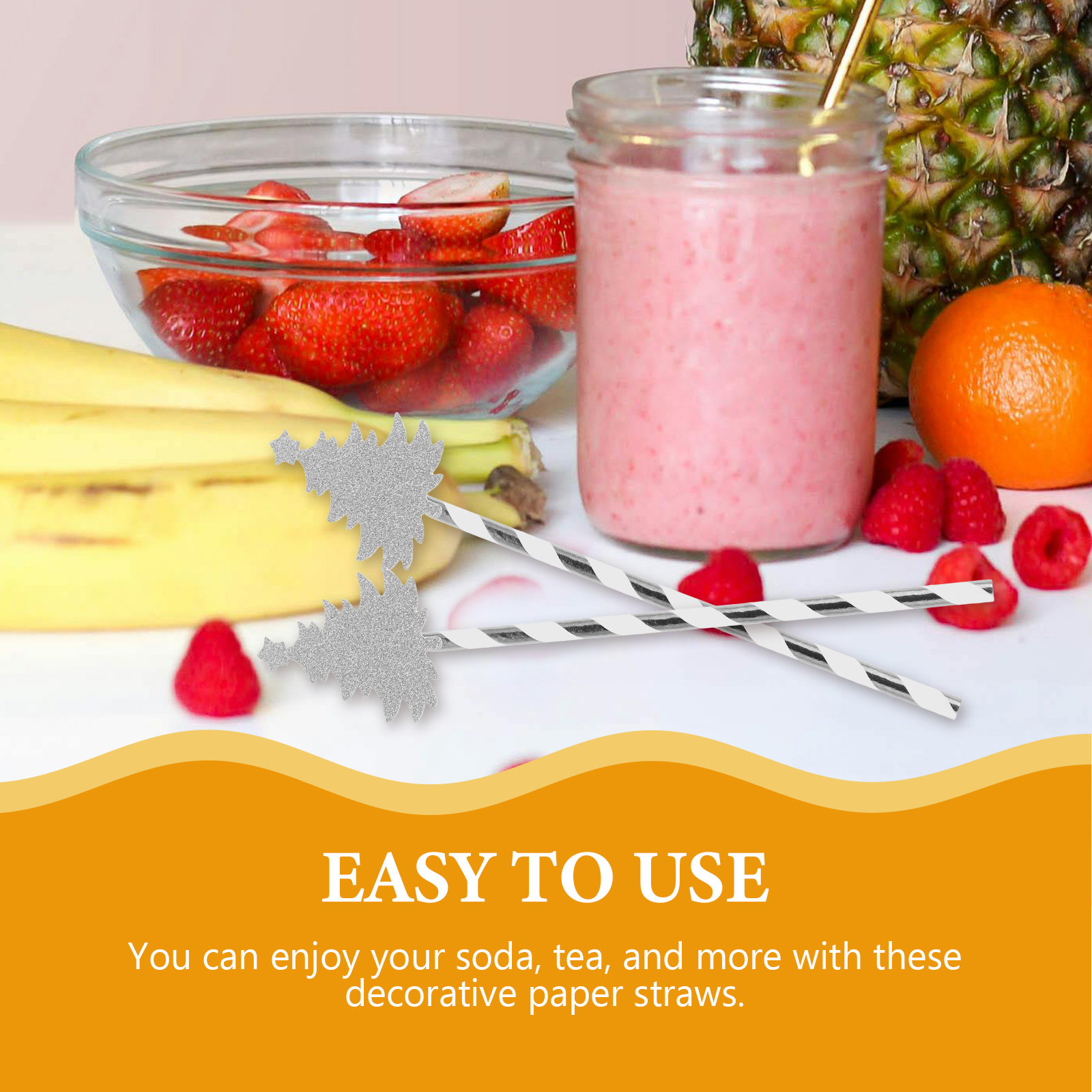 25Pcs Christmas Tree Paper Str - огляд і ціна Paper Straw Color