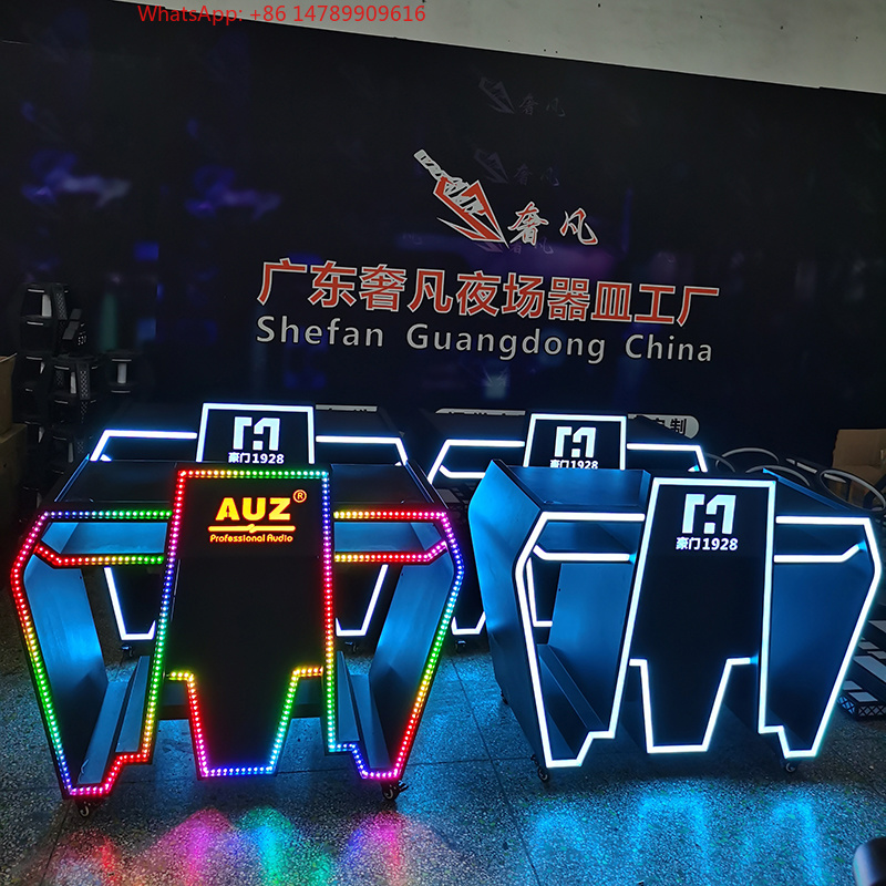 Custom Metal LED DJ Booth Tabl - огляд і ціна Event Suppliers