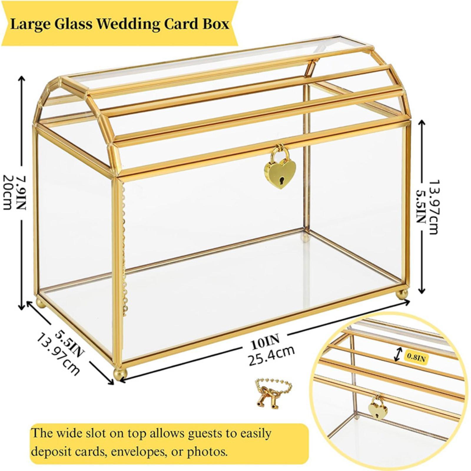 Glass Wedding Card Box Portabl - огляд і ціна Event Party Box