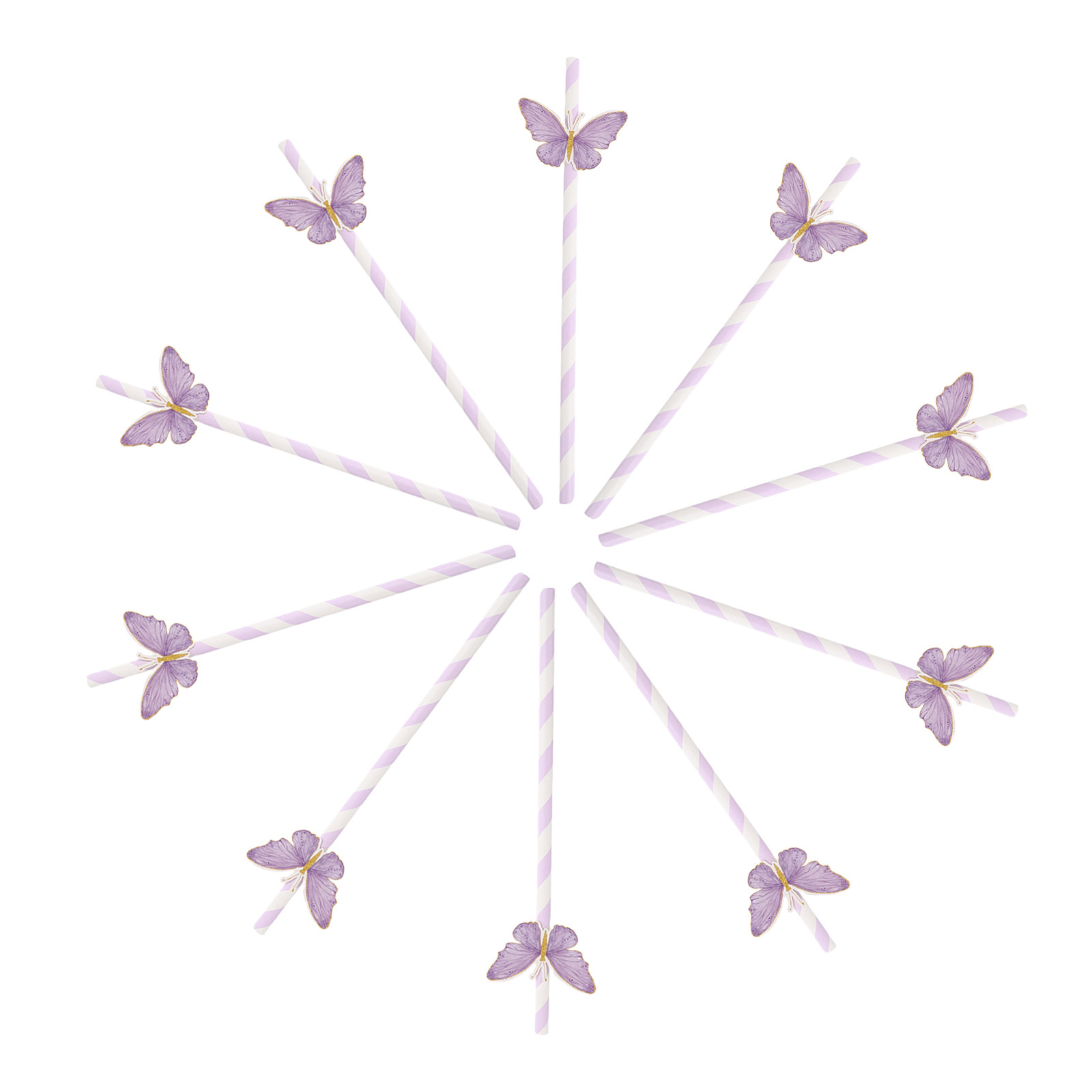 60Pcs Colorful Butterfly Paper - огляд і ціна Paper Straw Color