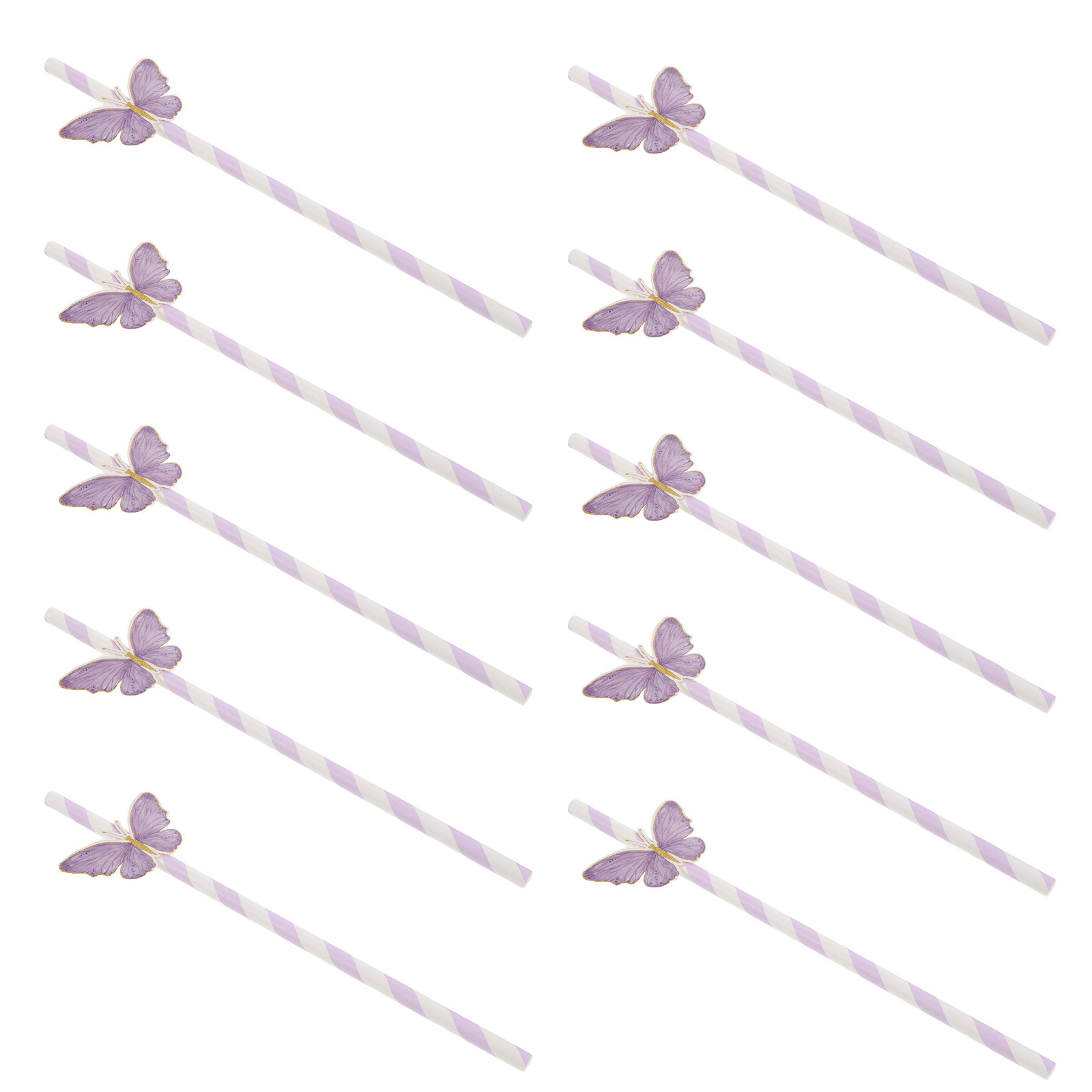 60Pcs Colorful Butterfly Paper - огляд і ціна Paper Straw Color