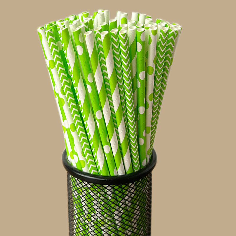 100 disposable biodegradable s - огляд і ціна Paper Straw Color
