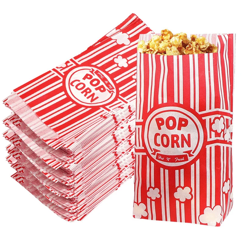 50Pcs Popcorn Packaging Bags S - огляд і ціна Event Party Box