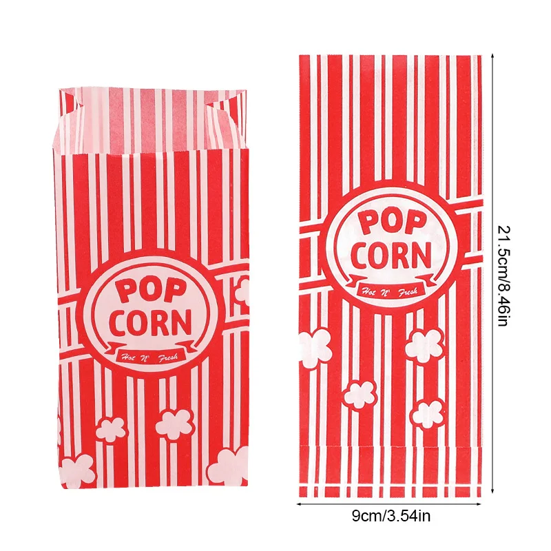 50Pcs Popcorn Packaging Bags S - огляд і ціна Event Party Box