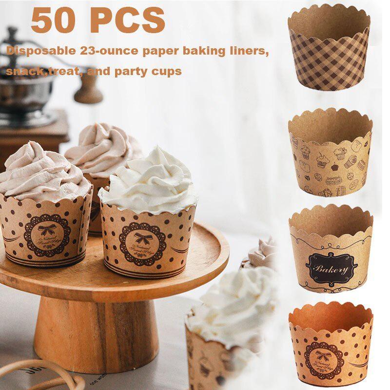 50Pcs/Pack Cupcake Paper Cups  - огляд і ціна Event Suppliers