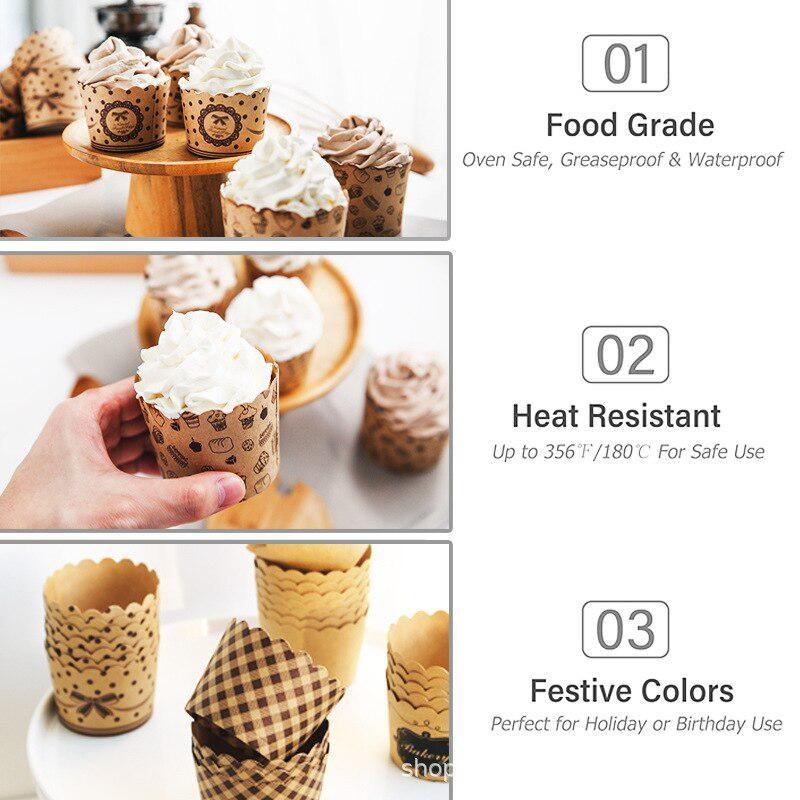 50Pcs/Pack Cupcake Paper Cups  - огляд і ціна Event Suppliers