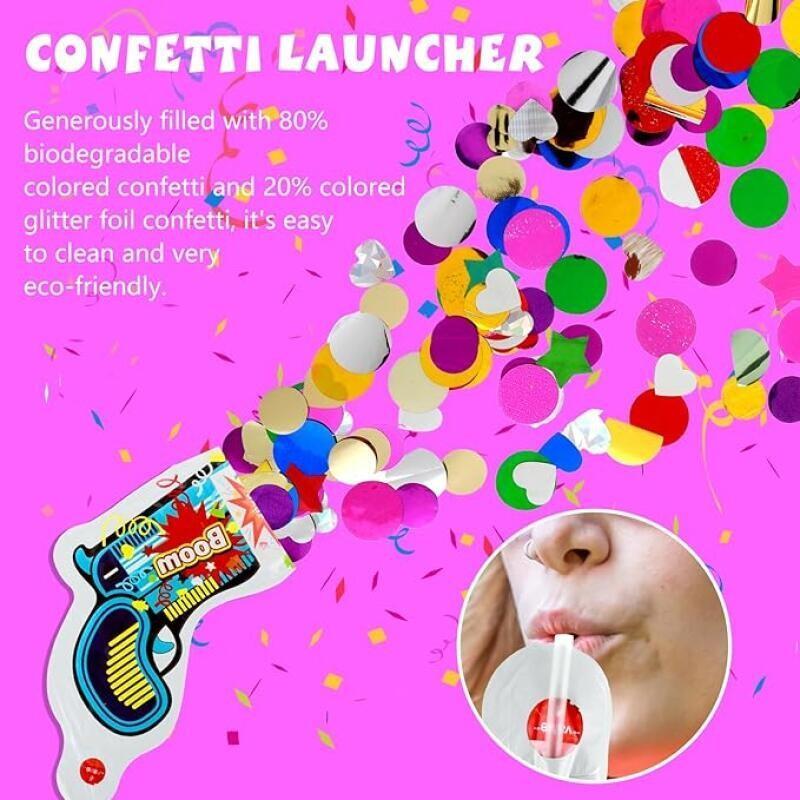 10Pcs Inflatable Boom Confetti - огляд і ціна Confetti Cannon Tube